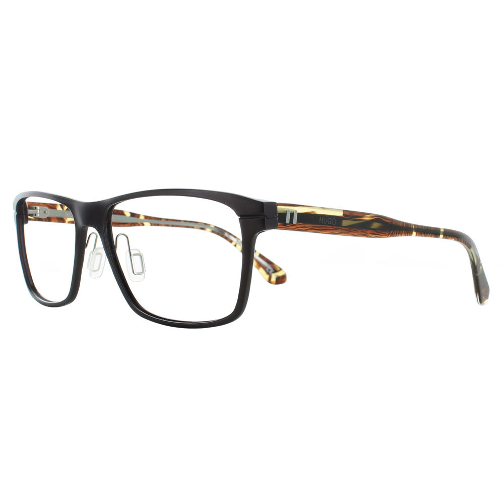 Lunettes Hugo Boss 0107 Marron et Ecaille avec verres de proximité Varionet - vue de profil