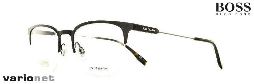 Lunettes Hugo Boss 0335 Marron avec verres de proximité Varionet - vue de profil