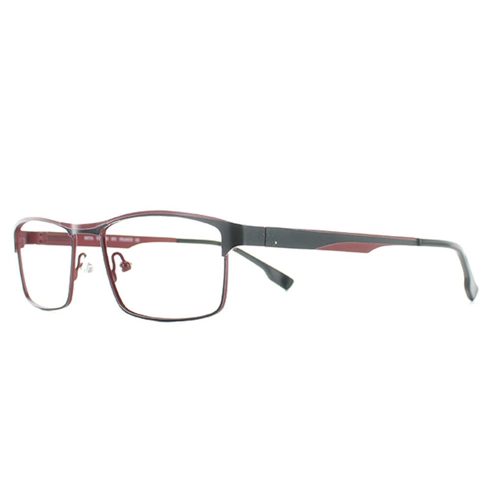 Lunettes Titanium Flex 1608B Noir et Bordeaux