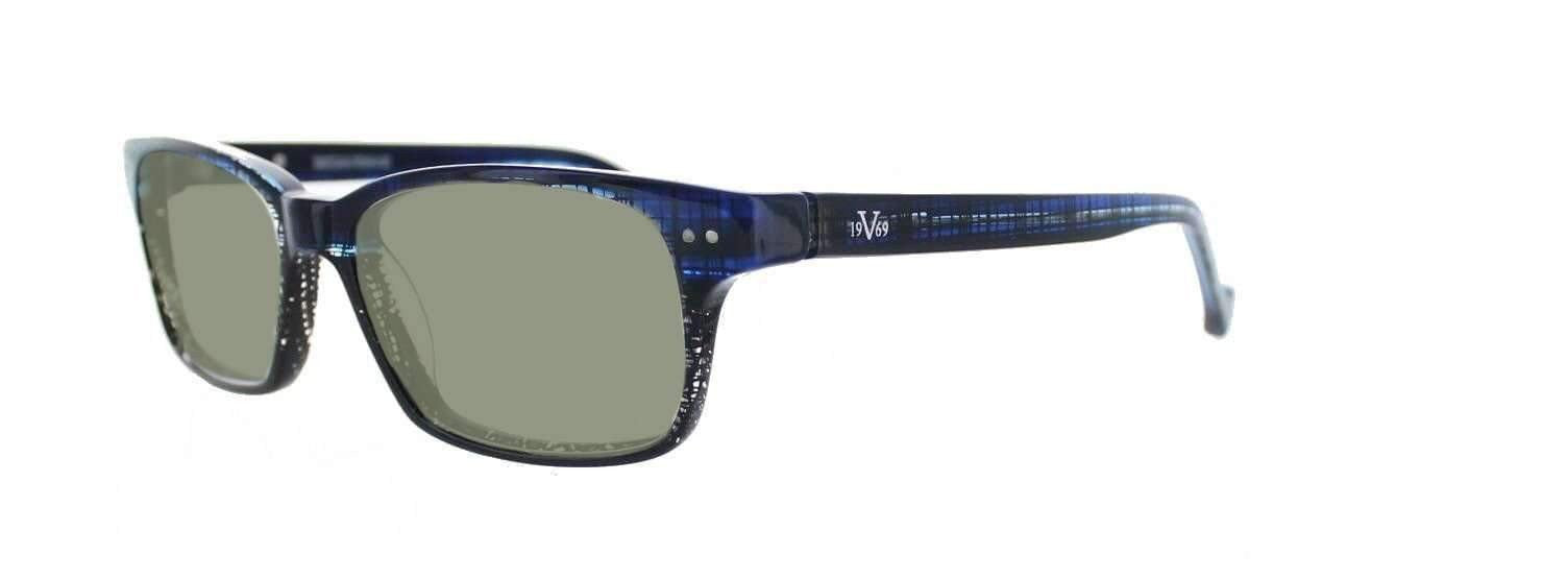 Lunettes de lecture solaires Versace 19V69 V7058 Bleu et Transparent